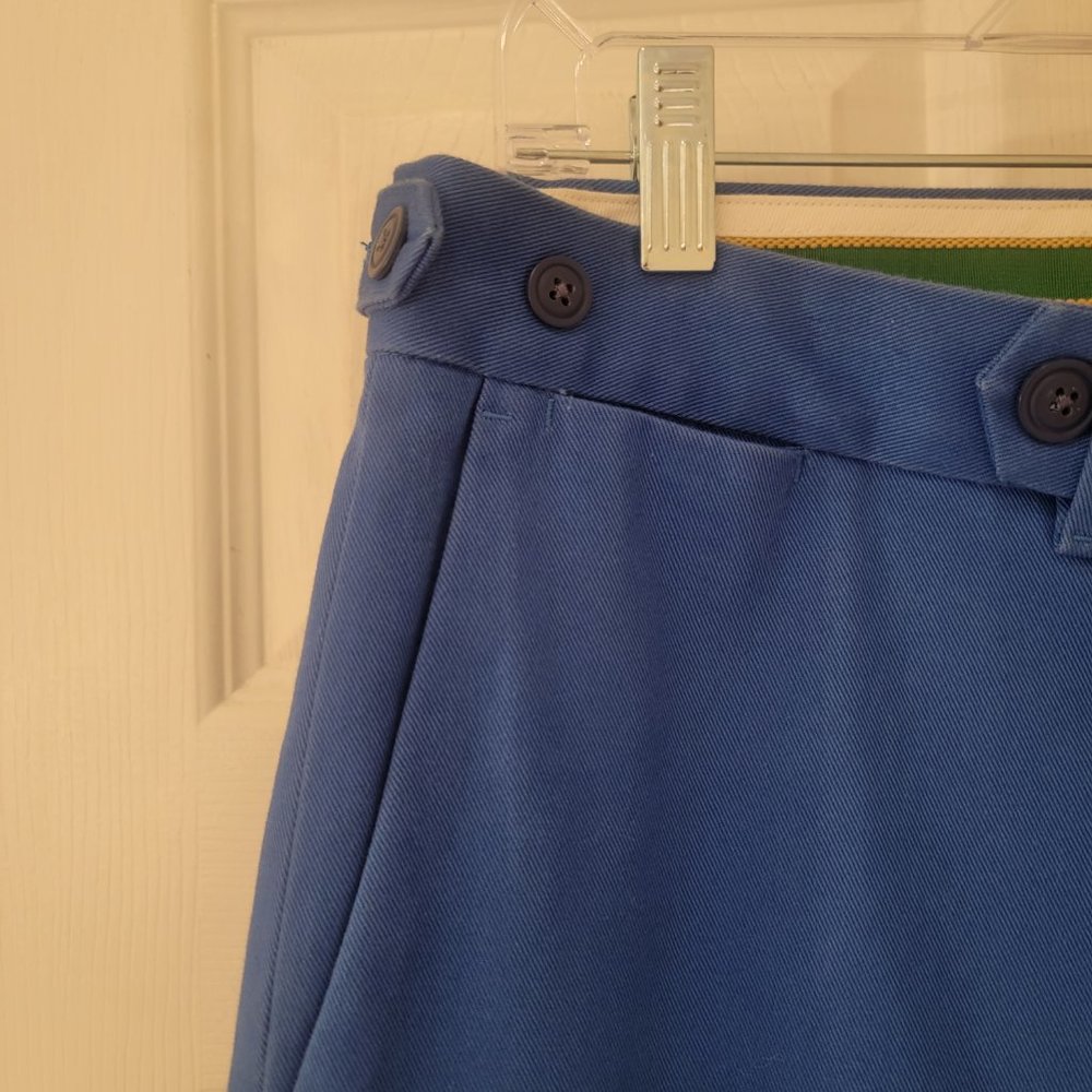 Banana Republic Pants Mens 32x30.5 Blue Extended Tab Casual Colorful NWOT NEW - Picture 5 of 14